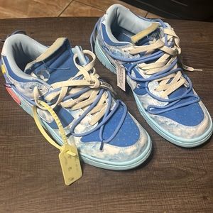 Custom off white sneakers worn once